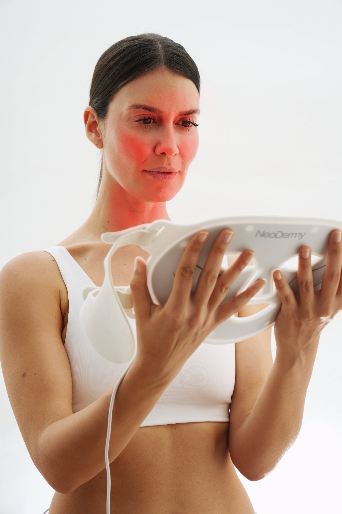 Masque LED Thérapie Lumière - 8 Modes Anti-Âge